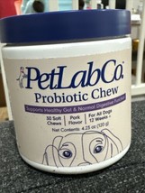 Petlab Co. Probiotic Chew Pork Flavor Dog Supplement 30 Count For All Dogs - £26.14 GBP