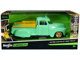 1950 Chevrolet 3100 Pickup Truck Lowrider Light Green with Gold Wheels &quot;... - £36.90 GBP