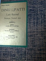 DINU LIPATTI, LAST RECITAL BESANCOM FESTIVAL1950, ANGEL 35438 - £11.86 GBP