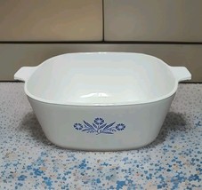 VTG Corning Ware Blue Cornflower 2.5 Quart Casserole Dish Pan Bowl P-2 1... - £13.76 GBP