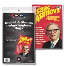 2 packs of 100 (200) BCW 6" x 7 ⅝" Digest and Manga Bags - $16.16