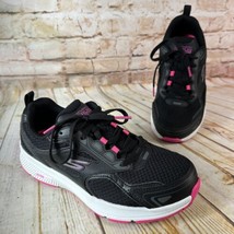 Skechers Go Run Consistent Running Shoes Womens Size 7 W Black Pink Sneakers EUC - £22.53 GBP