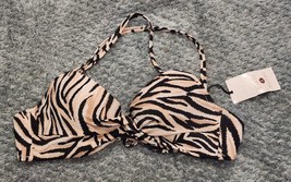 Women&#39;s Twist Front Light Lift Bralette Bikini Top Shade &amp; Shore Animal ... - $15.00