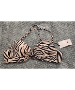 Women&#39;s Twist Front Light Lift Bralette Bikini Top Shade &amp; Shore Animal ... - £11.84 GBP
