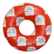 Budweiser Logo All-Over Print Pool Float Ring Red - £23.96 GBP