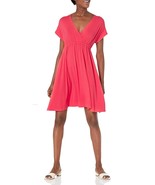 Women's Amazon Essentials Jersey Dress Comfy & Cozy! Small Coral Red - £13.18 GBP