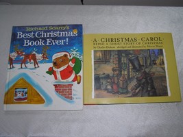 Lot Of 2 Mercer Mayer A Christmas Carol &amp; Richard Scarry’s Kids 1st Printing Hc - £18.24 GBP