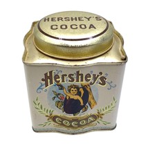 Vintage Hershey&#39;s Cocoa Tin Metal Food Storage Canister Lid Collectible ... - £12.46 GBP