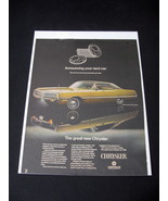 Vintage Chrysler Color Advertisement - 1969 Chrysler Color Ad - $12.99