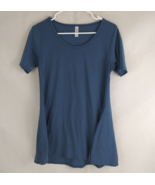LuLaRoe Women&#39;s Blue Short Sleeve Shirt Size XXS - $13.80 CAD
