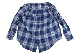 KMJ Kate Mchale Jensen Large Plaid Risky Business Off The Shoulder Flannel - $68.31