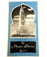 1950s Brochure The Mystic Shrine Rooms Alexandria Virginia Mason Shriners - $12.09 CAD