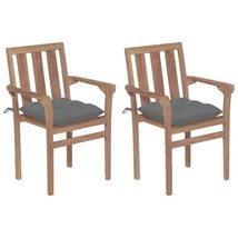  Wooden Garden Chair Set of 2 Natural wood Solid teak Medium - $9,216.95 MXN