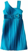My Michelle Girls 7-16 Sz 7 Tie Dye Blue Bubble Dress - £23.57 GBP