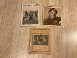 Lot of 3 Vintage Newspaper, Christian Herald, 1916, Pictorial Gravure Magazine, - £14.56 GBP