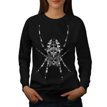 Spider Skull Face Jumper Death Crawl Women Sweatshirt - $18.99