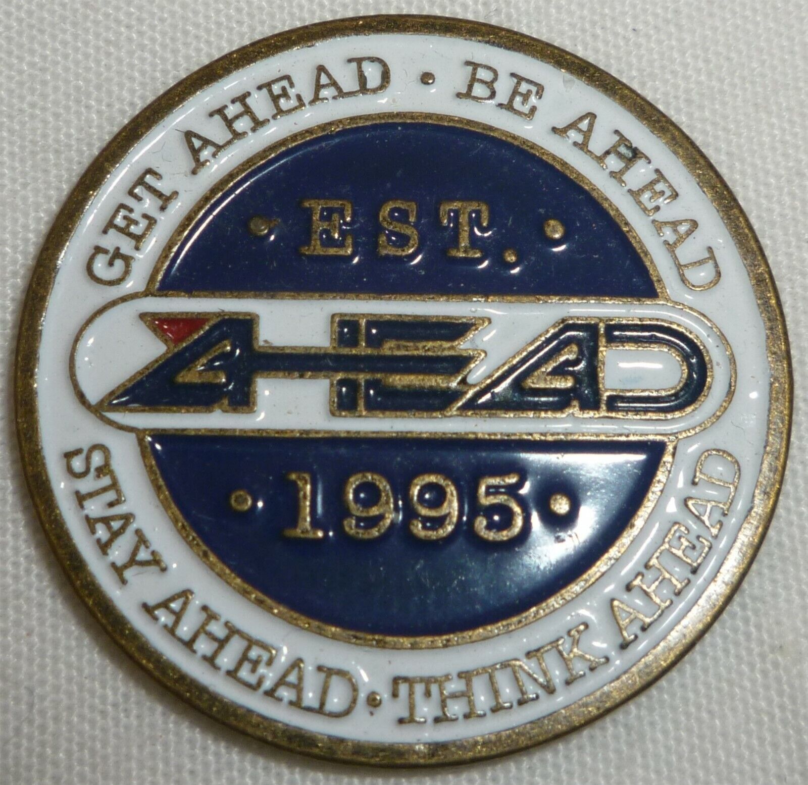 AHEAD GEAR MAGNETIC BALL MARKER COIN STAY AHEAD THINK AHEAD - $4.00