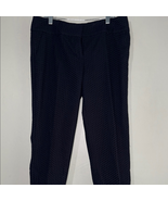 Ann Taylor LOFT Navy Blue Cropped Ankle Pants Sleek Style 10 - $27.44