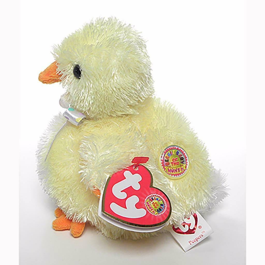 Peepers the Baby Chick Ty Beanie Baby Retired BBOM March 2004 MWMT Ty Exclusive - £7.15 GBP