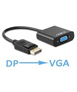 DisplayPort dp 1.1 male to VGA female Adapter Monitor Convert 10&quot; Cable ... - $32.11