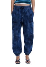 Desigual Women Jeans - XS L32 Blue Designer Jogger Pants with Cuffed Ankles - $149.05 CAD