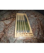 Laguiole de table stainless steel steak knives with Olive handles NIB - $95.00