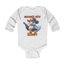 Mommy&#39;s New Sheriff Unisex Infant Long Sleeve Bodysuit |Baby Shower Gift... - £18.73 GBP+