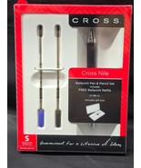 Vintage Cross Nile Ballpoint Pen And Pencil Set + 2 Refills - PENCIL IS ... - $17.98
