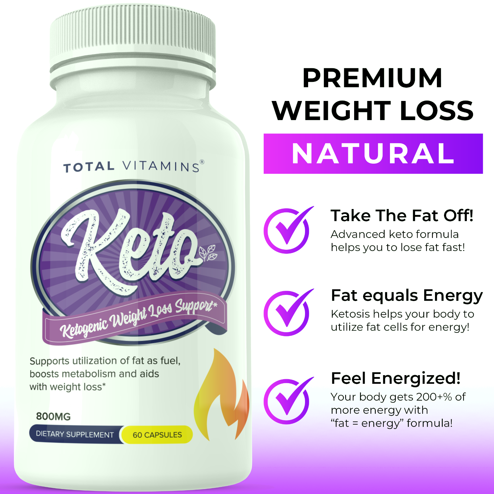 Primary image for New You Keto Pills Diet Pills Pure Keto VIP Burn Exogenous Ketones Weight Loss