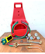 HVAC Portable Tote Oxygen Acetylene Welding Cutting Torch Kit w/ Regulat... - $3,198.66 MXN