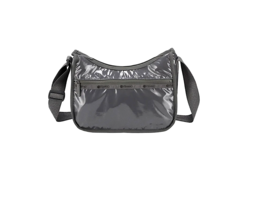 LeSportsac Iron Spark Classic Hobo Bag, Iridescent Metallic Glitter Grey Patent - £69.53 GBP