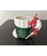 Rae Dunn HOLLY JOLLY Stocking Mug - NWT - $27.67