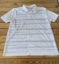 Nike Golf Men’s Short Sleeve polo Shirt size XL White S8 - £13.93 GBP