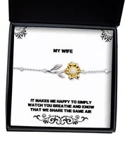 Fun Wife, It Makes me Happy to Simply Watch You Breathe and Know That we... - £38.23 GBP
