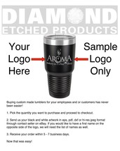 ENGRAVED Custom Personalized Name/Logo 30oz Stainless Steel Tumbler Blac... - £18.99 GBP