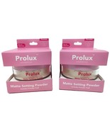 ( Lot 2 ) PROLUX Cosmetics MATTE Setting Powder With Puff &quot;PORCELAIN&quot; NI... - $20.82 CAD
