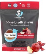 Bone Broth &amp; Collagen Training Chews - Natural &amp; Healthy with Bacon - 8 oz - $17.68 CAD