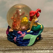 VTG Disney Little Mermaid Globe Flounder Ariel Collectibles 4" Tall Pre-owned - £12.55 GBP