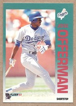 1992 Fleer #467 Jose Offerman Los Angeles Dodgers - $1.75