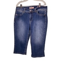 NINE WEST VINTAGE AMERICA COLLECTION Medium Wash Capri Jeans Size 14 - £13.26 GBP