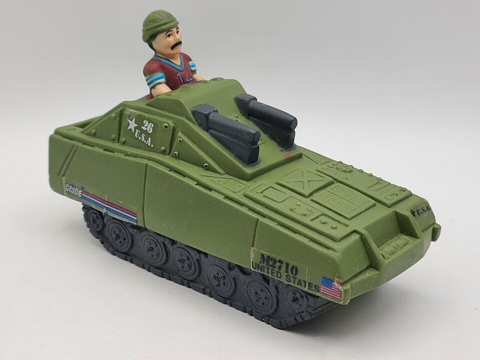 Primary image for Vintage 1986 G.I. JOE Rubber Bath Toy Floater Bazooka Tank, M2710 Hasbro