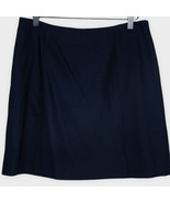 NWT EMPORIO ARMANI black all seasons wool split hem skirt Italian size 44 - €50,19 EUR