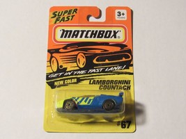Matchbox  1993   Lamborghini Countach  #67   Blue     New  Sealed - $12.50