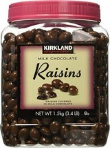 Kirkland Signature Milk Chocolate Covered Raisins 3.4 Lb - £17.33 GBP