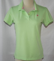 Lilly Pulitzer Green Cotton Spandex Polo Shirt Small  #2015 - £19.66 GBP