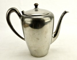 Polished Genuine Pewter Teapot, Hinged Lid, Swan Neck Spout, Ear Handle, #PTP-12 - £11.73 GBP