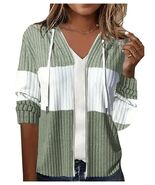 Women's Two Tone Drawstring Front Zip Up Hoodie Jacket Size XS - $211.24 MXN Women's Two Tone Drawstring Front Zip Up Hoodie Jacket Size XS - $211.24 MXN