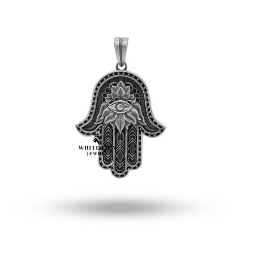 Tiny Turquoise Evil Eye Turkish Nazar Luck Charm Pendant in .925 Sterling Silver Item image 6