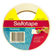 Sello Cream Masking Tape - 18mmx50m - £23.48 GBP