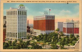 Grand Circus Park Detroit MI Postcard PC497 - £3.93 GBP